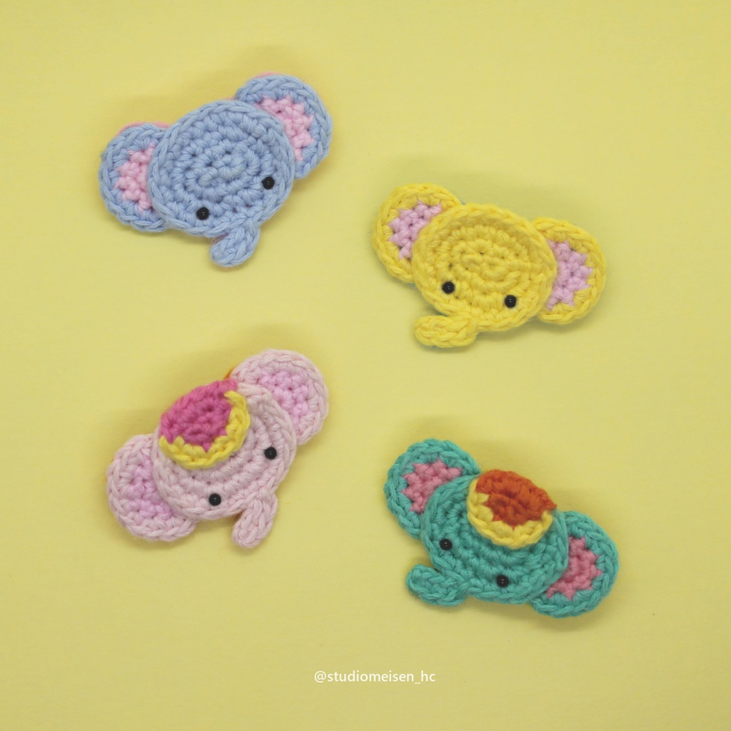 【ブローチ・ワッペン】ぞう