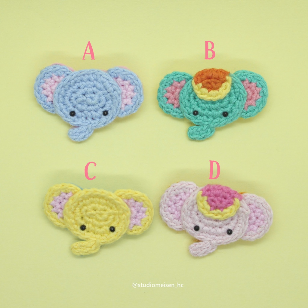 【ブローチ・ワッペン】ぞう