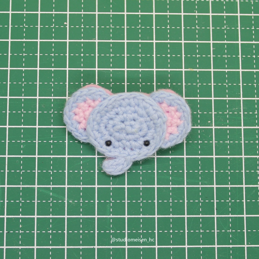 【ブローチ・ワッペン】ぞう