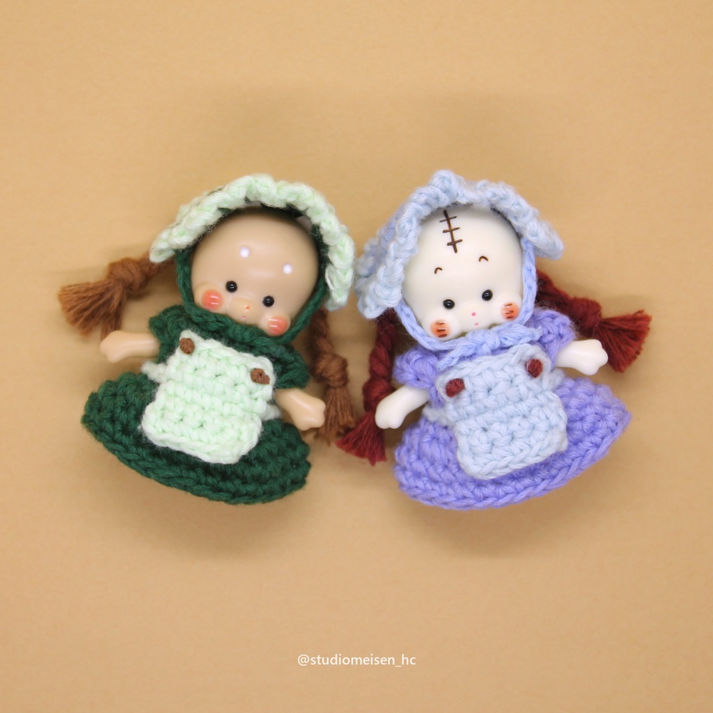 カントリーワンピース(おさげ付き)キューピー