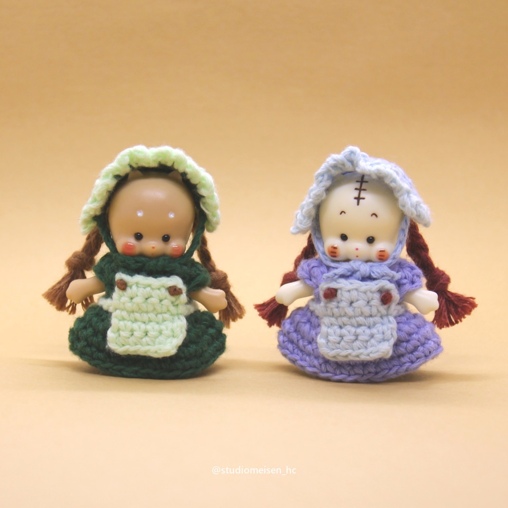 カントリーワンピース(おさげ付き)キューピー