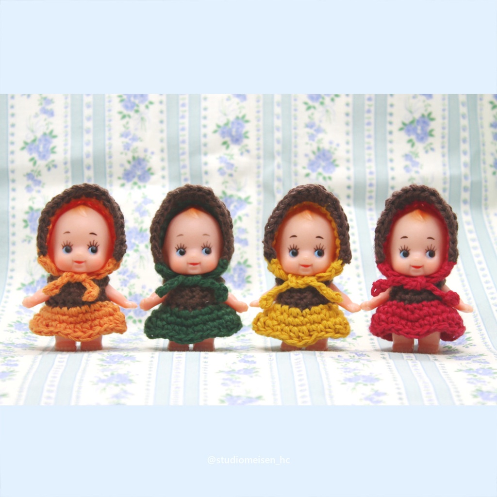 ボンネット&ツートンワンピ(オータムカラー)