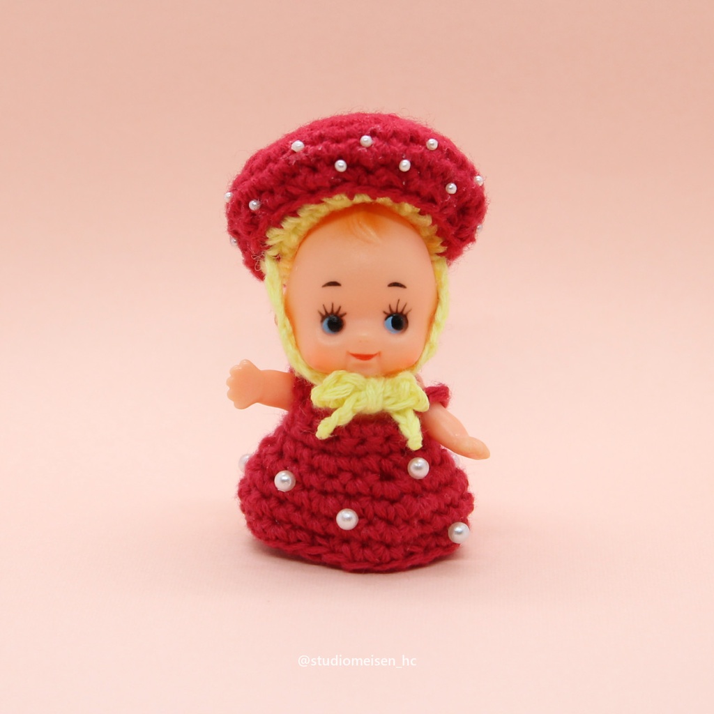 シルバニア 赤ちゃんドレス＆耳飾り シンメトリー ピンク