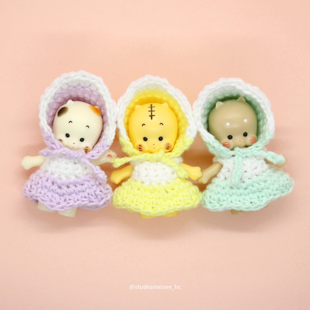 ボンネット&ツートンワンピ【ウィンターカラー】