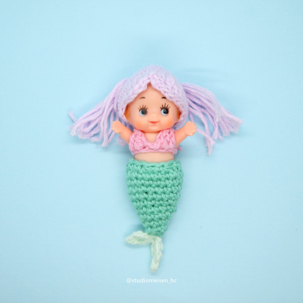 マーメイドキューピー②ピンク×エメラルド