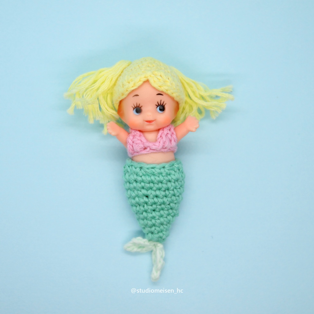 マーメイドキューピー②ピンク×エメラルド