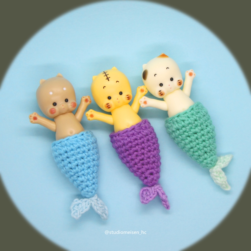 マーメイドキューピー②ピンク×エメラルド