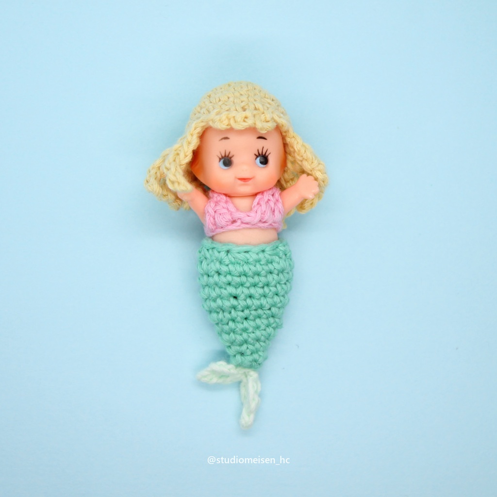 マーメイドキューピー②ピンク×エメラルド