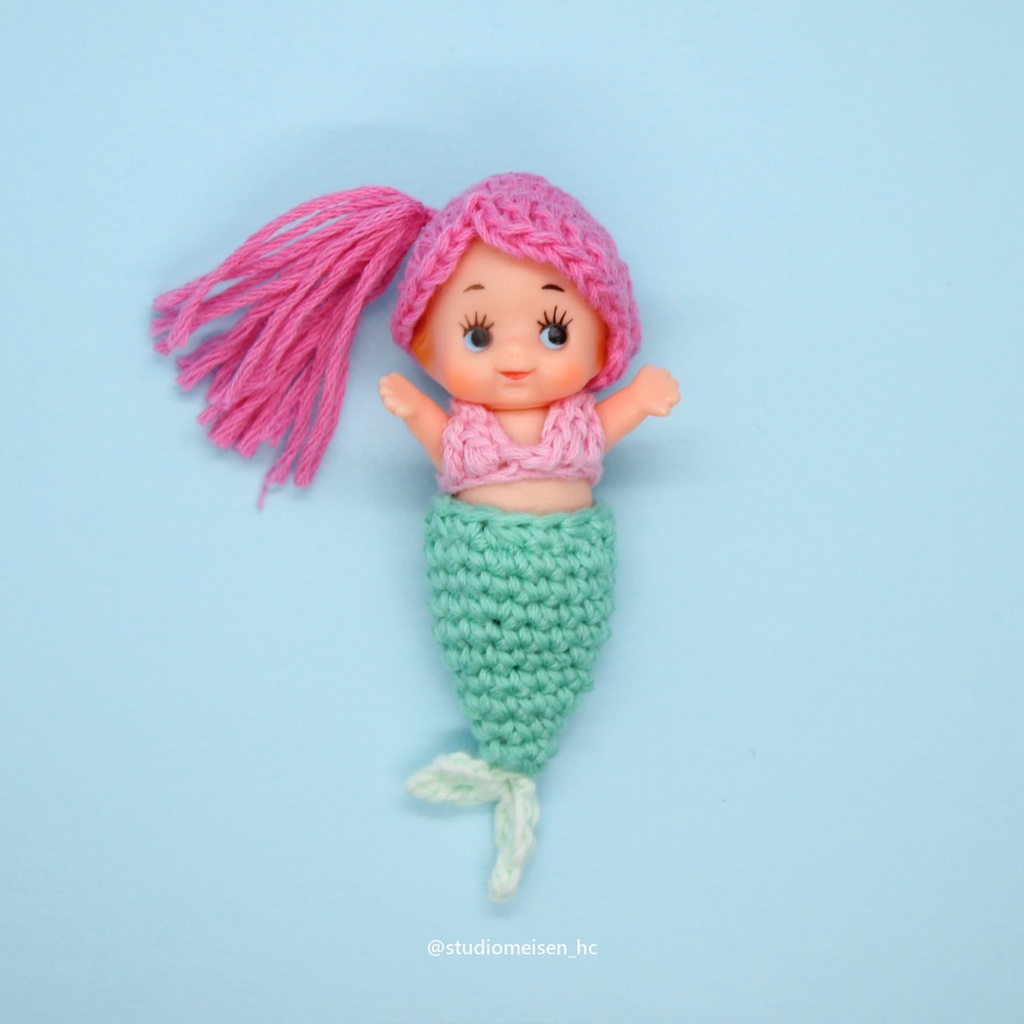 マーメイドキューピー②ピンク×エメラルド