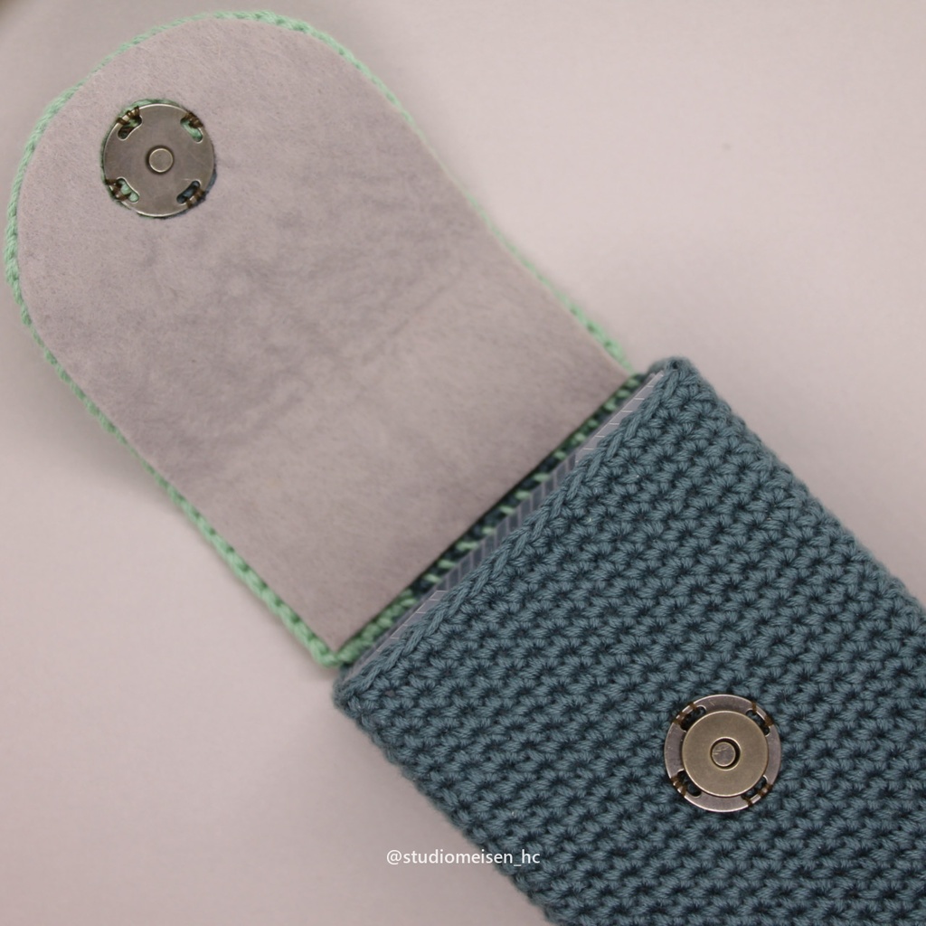 【デッキケースB】バイカラーグリーン※アップリケも付けれます。