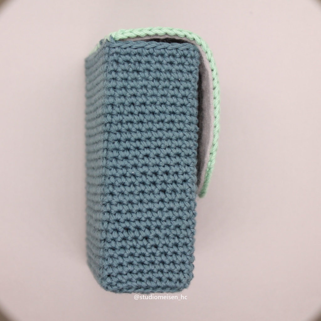 【デッキケースB】バイカラーグリーン※アップリケも付けれます。