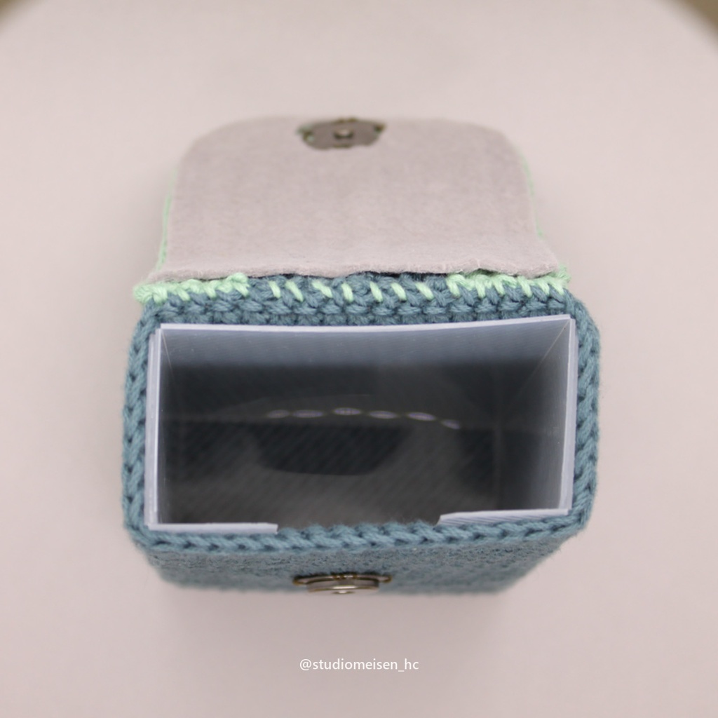 【デッキケースB】バイカラーグリーン※アップリケも付けれます。