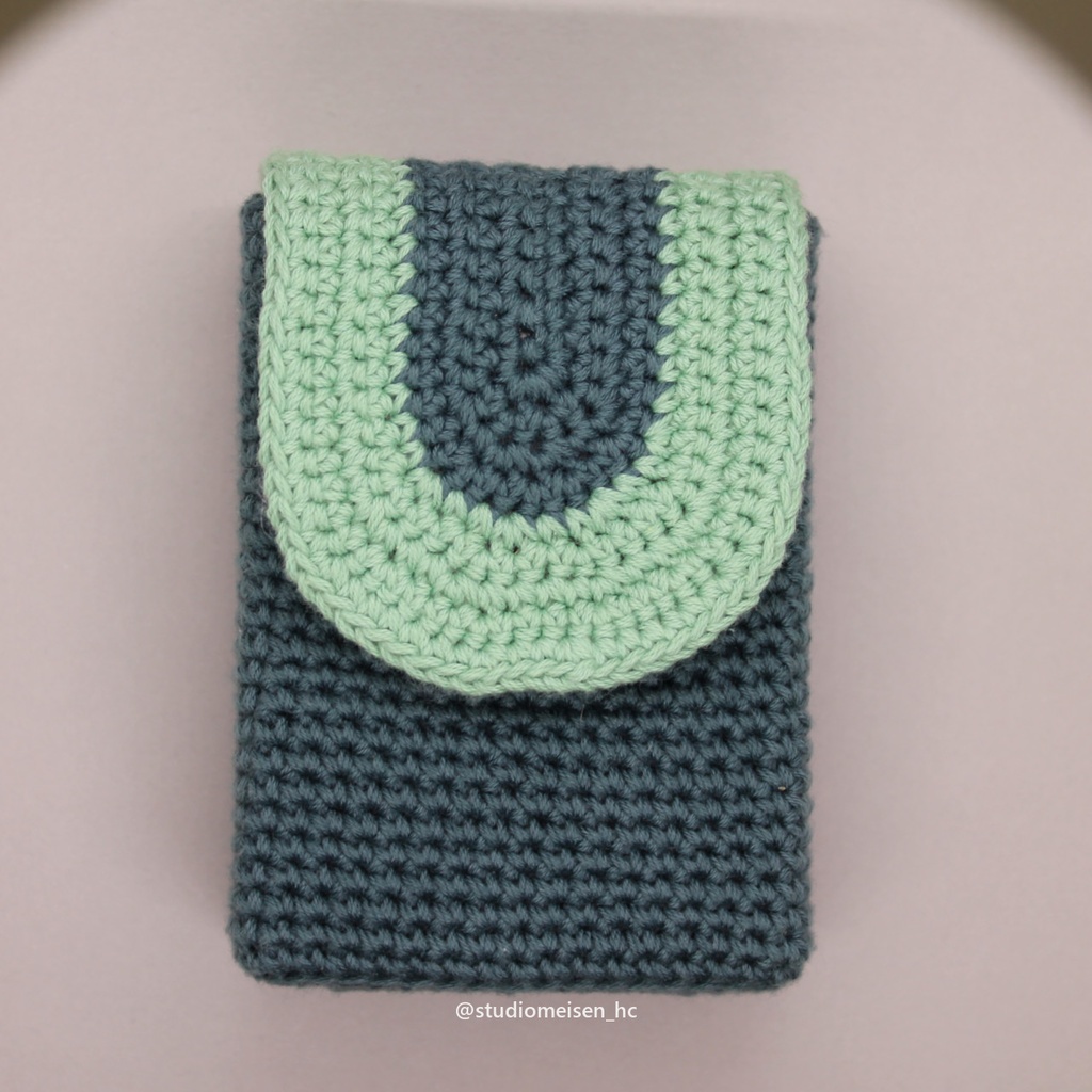 【デッキケースB】バイカラーグリーン※アップリケも付けれます。