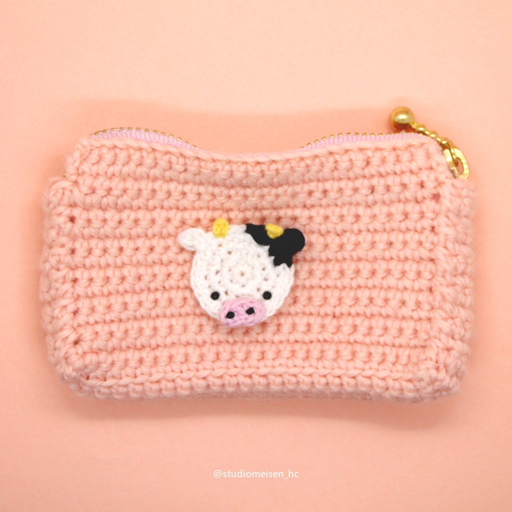 【ブローチ・アップリケ】うし