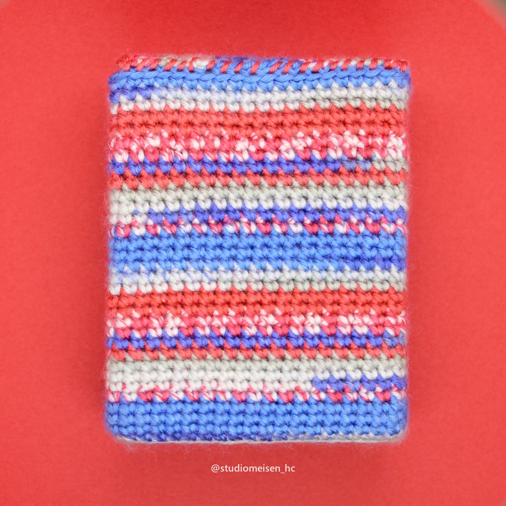 【デッキケースA】トリコロールマーブル※アップリケも付けれます。