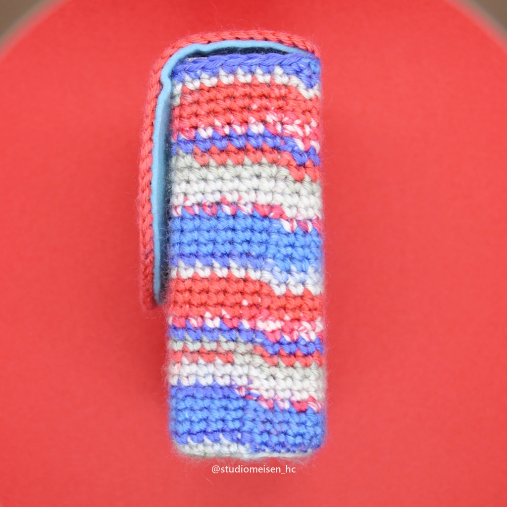 【デッキケースA】トリコロールマーブル※アップリケも付けれます。