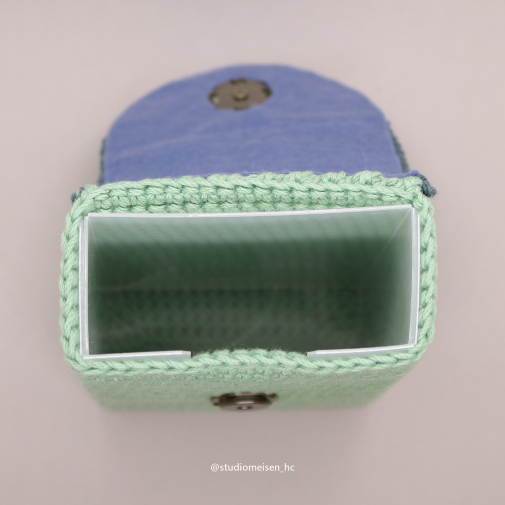 【デッキケースA】コバルトグリーン※アップリケも付けれます。