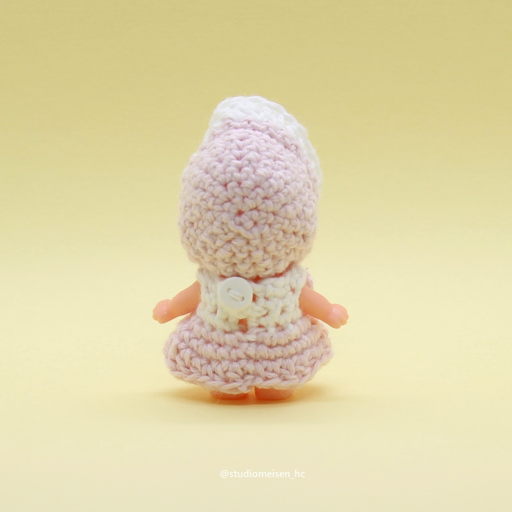 〔お洋服のみ〕ボンネット&ツートンワンピ