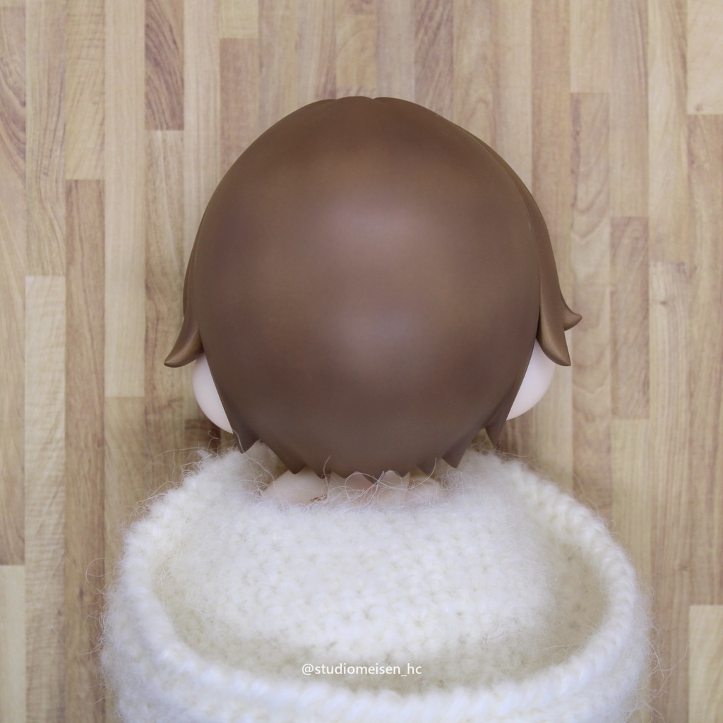 〔レジンウィッグ〕子猫わたあめ(1/6子猫ヘッド)①チョコレートカラー