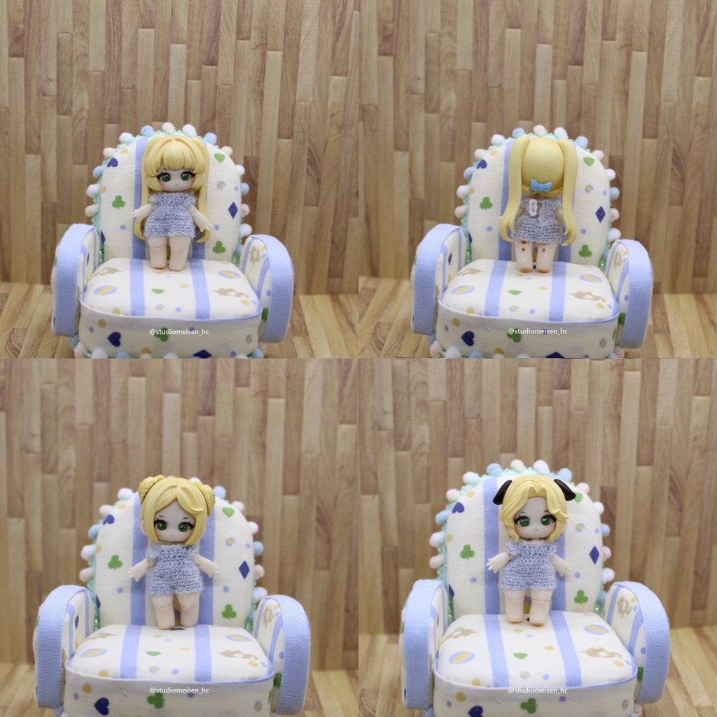 〔レジンウィッグAタイプ〕小さな子犬わたあめ(5cmサイズ)