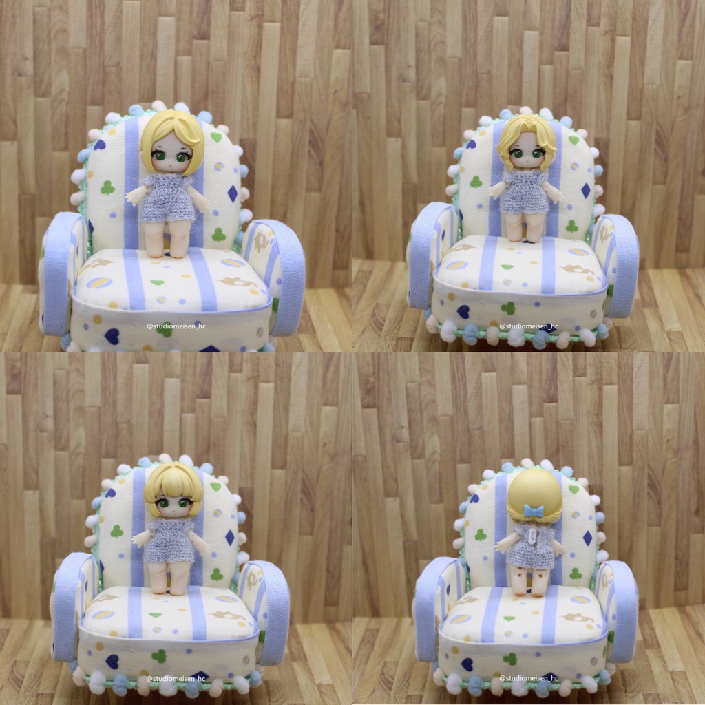 〔レジンウィッグAタイプ〕小さな子犬わたあめ(5cmサイズ)