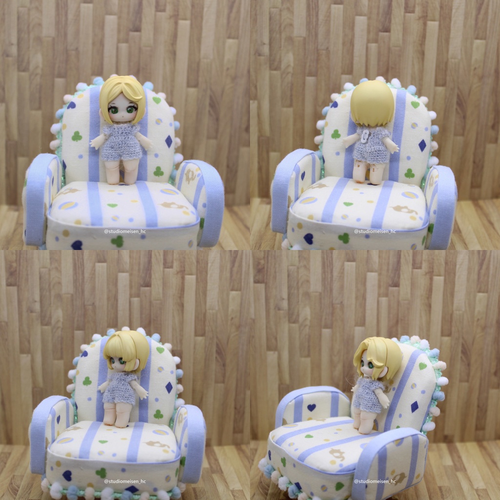 〔レジンウィッグBタイプ〕小さな子犬わたあめ(5㎝サイズ)