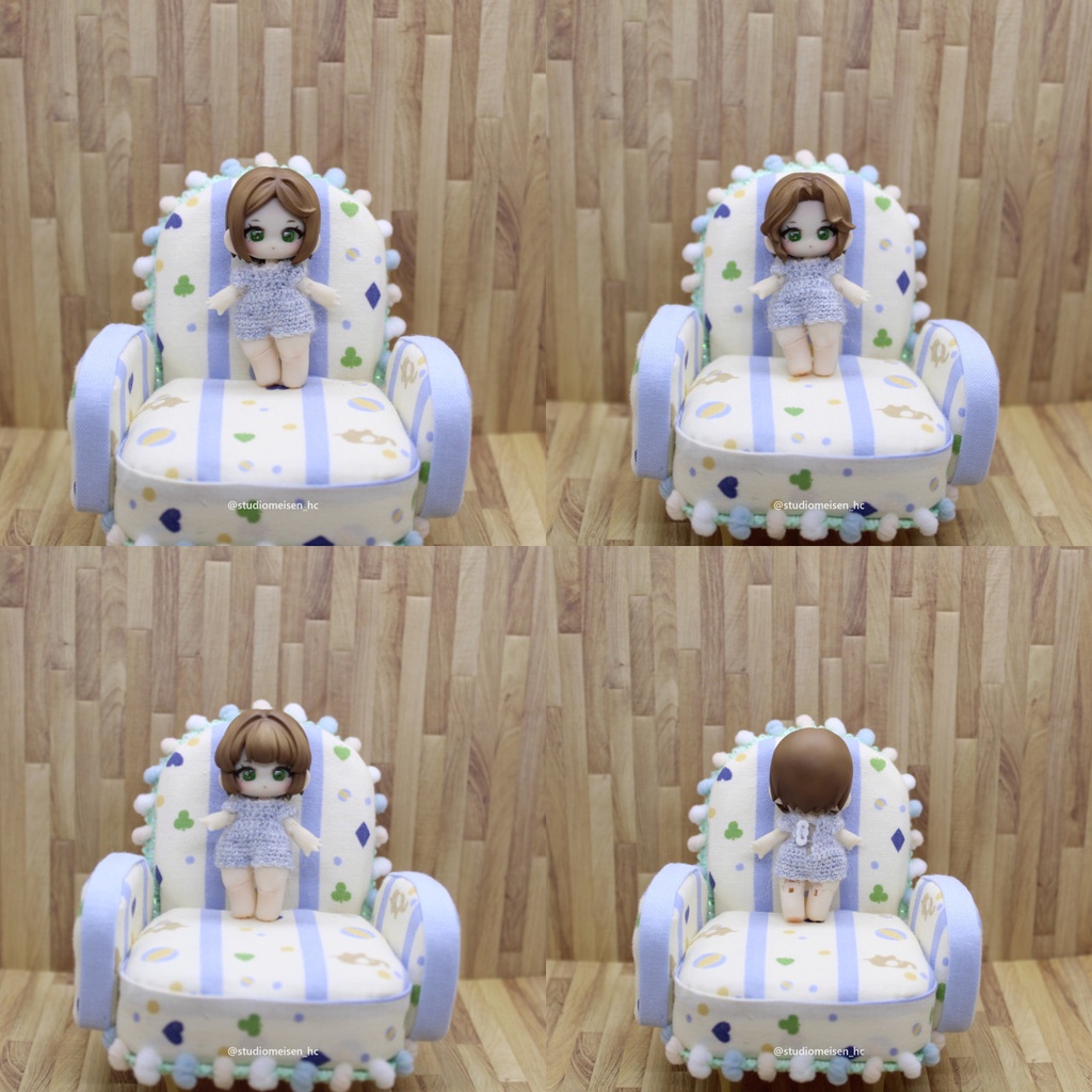 〔レジンウィッグBタイプ〕小さな子犬わたあめ(5㎝サイズ)