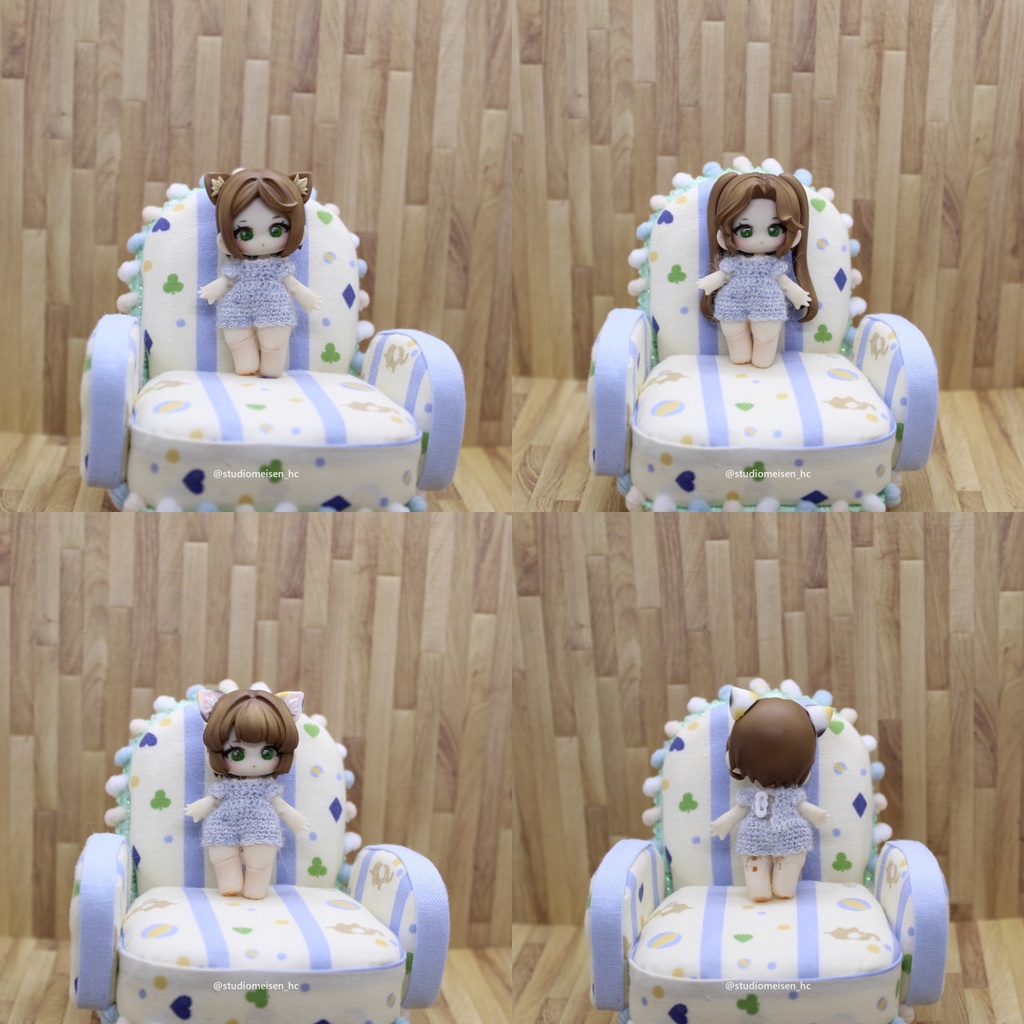 〔レジンウィッグBタイプ〕小さな子犬わたあめ(5㎝サイズ)