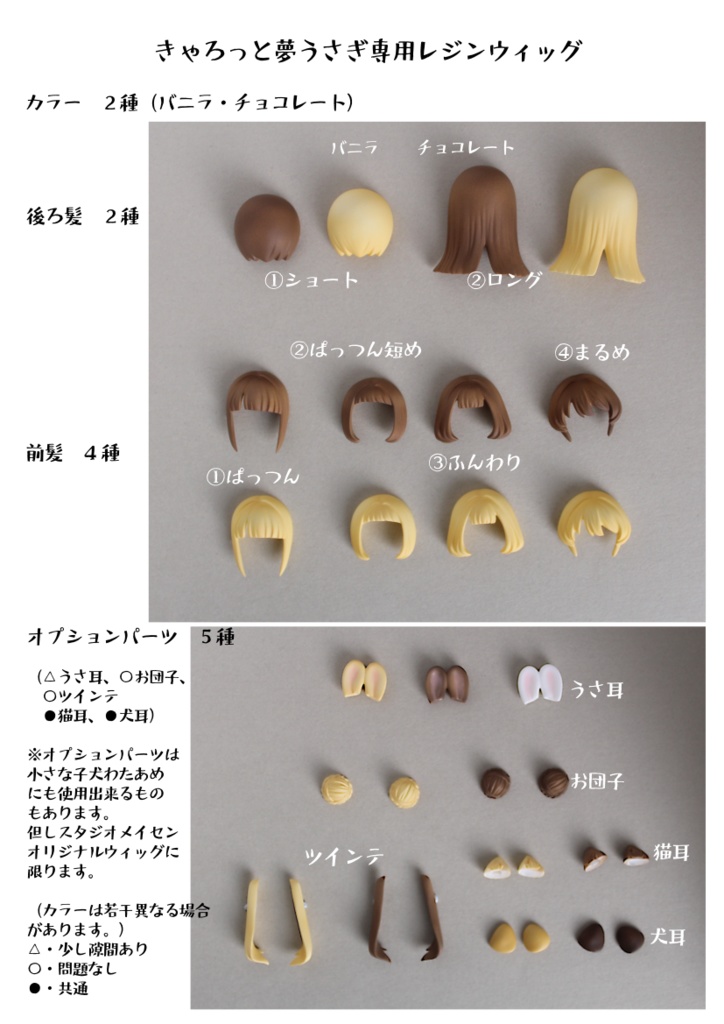 〔レジンウィッグ〕きゃろっと夢うさぎ