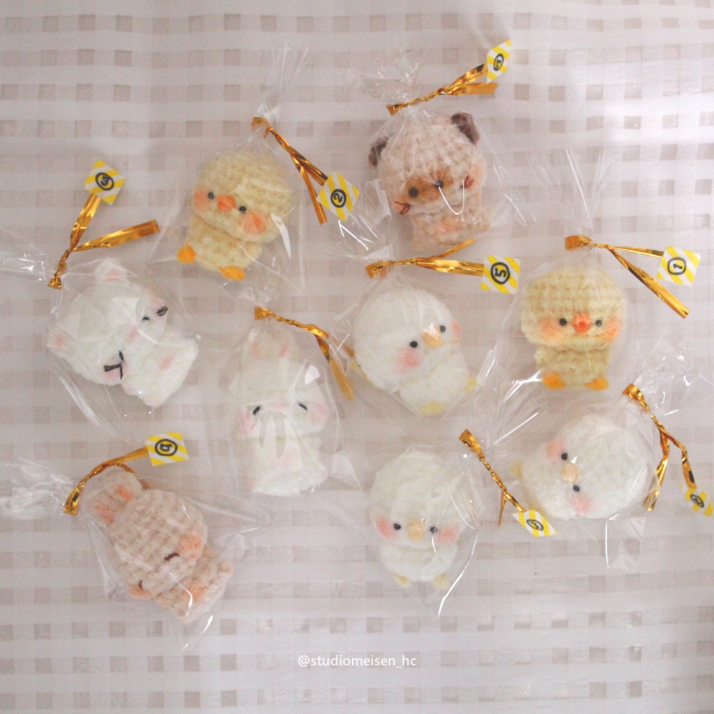 〔あみぐるみ〕ぽっぷこーんふれんず①