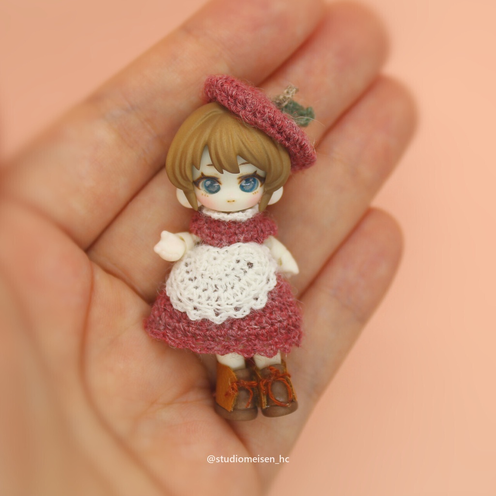 〔お洋服のみ〕ミニョンフラワーボンネット・ベレー帽