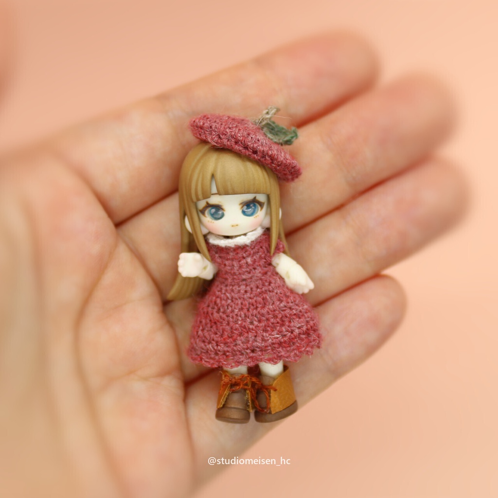 〔お洋服のみ〕ミニョンフラワーボンネット・ベレー帽