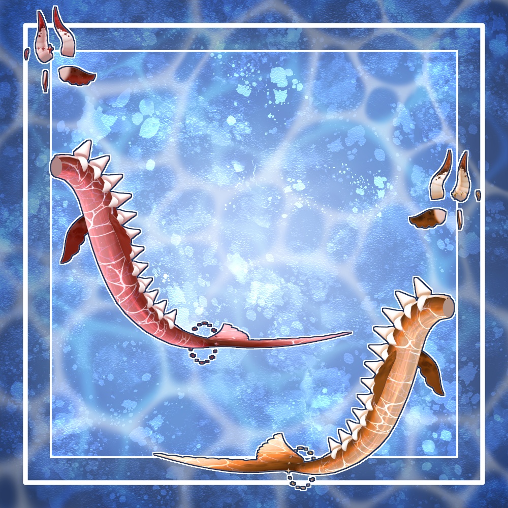 【VRChat想定】人外パーツ:アクアベール