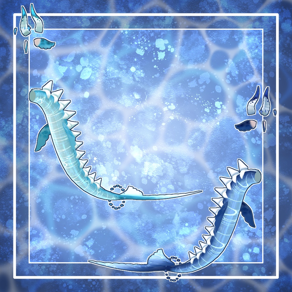 【VRChat想定】人外パーツ:アクアベール