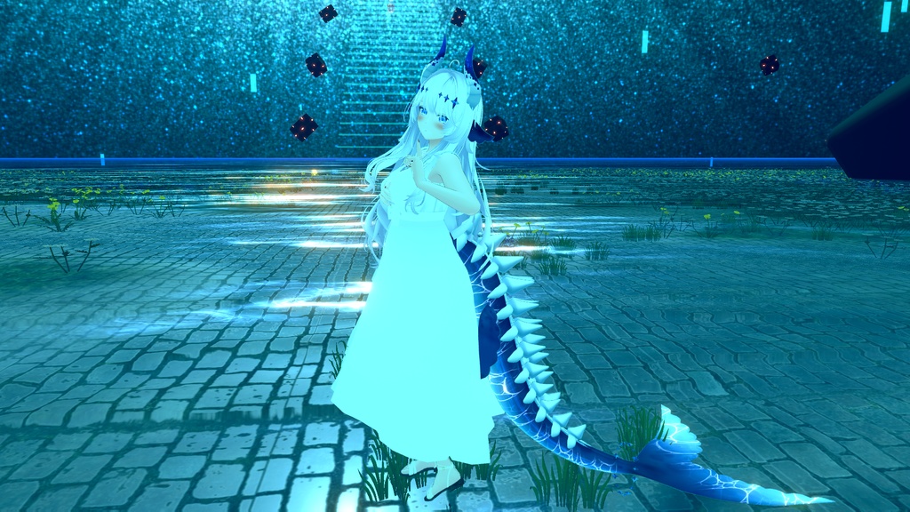 【VRChat想定】人外パーツ:アクアベール