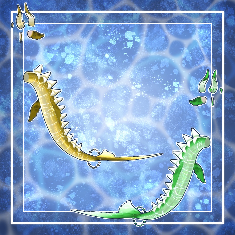 【VRChat想定】人外パーツ:アクアベール