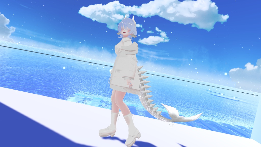 【VRChat想定】人外パーツ:アクアベール