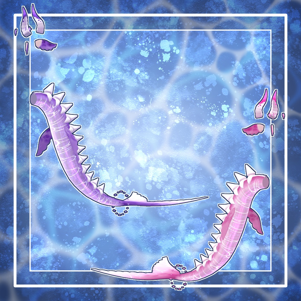 【VRChat想定】人外パーツ:アクアベール