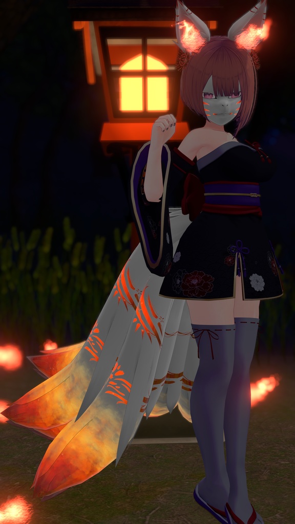 【VRChat想定】人外パーツ:燐華