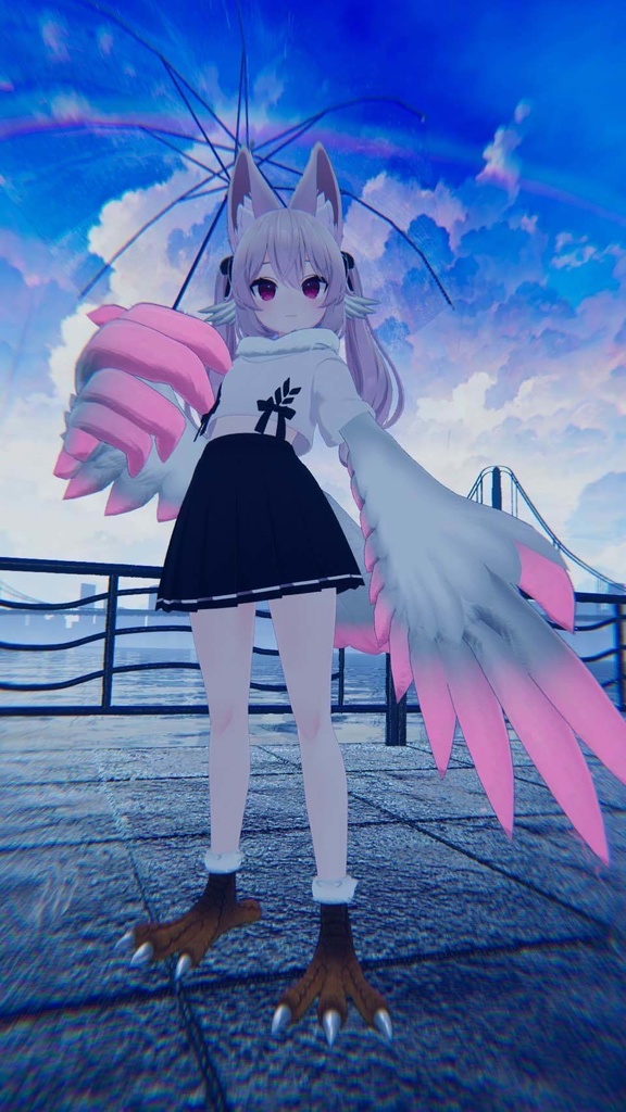 【VRChat想定】人外パーツ:クウリ