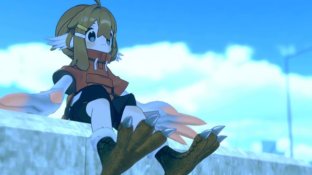 【VRChat想定】人外パーツ:クウリ