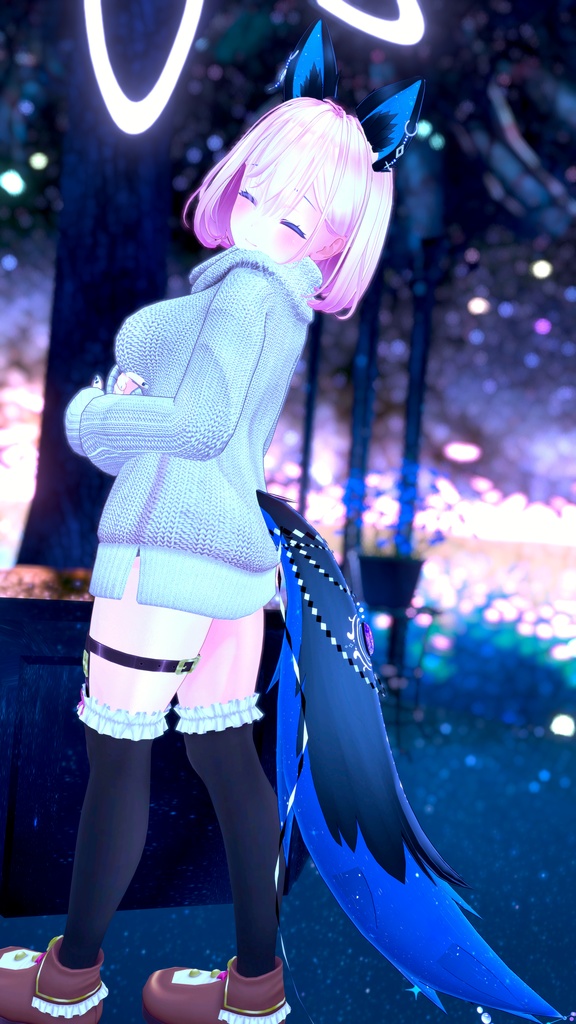 【VRChat想定】人外パーツ:ノクティア