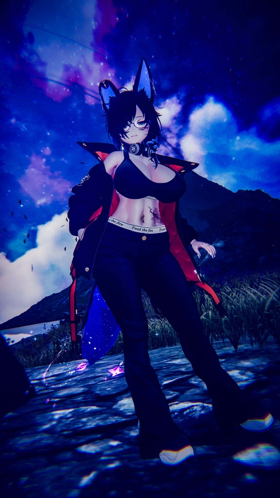 【VRChat想定】人外パーツ:ノクティア