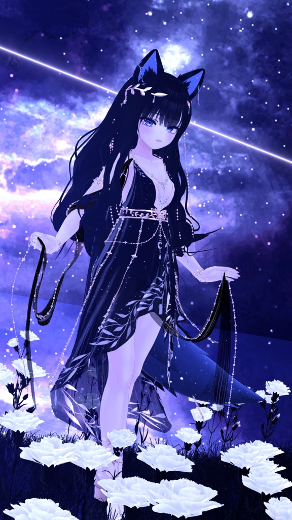 【VRChat想定】人外パーツ:ノクティア