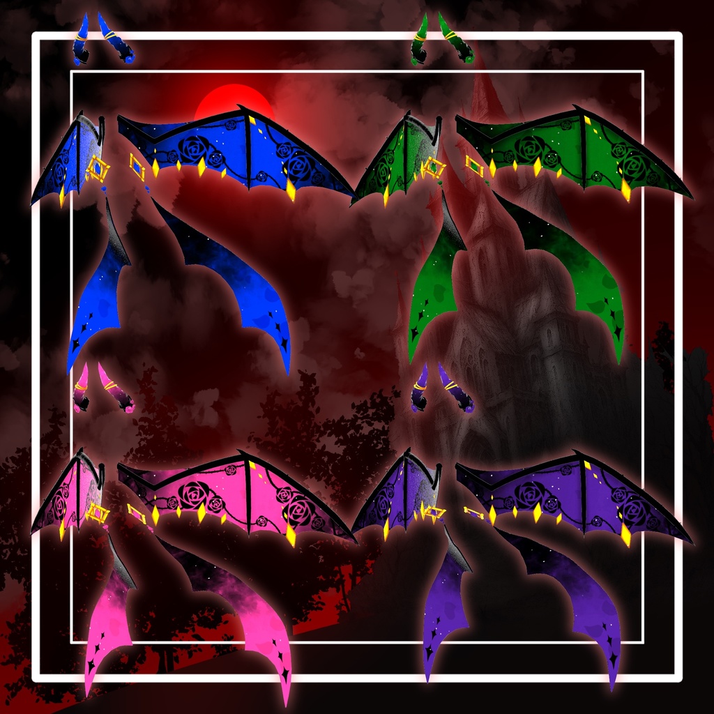 【VRChat想定】人外パーツ:グリムザリア