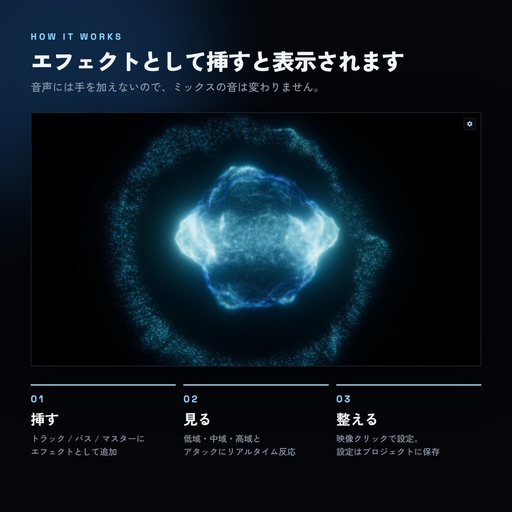 【Azalea Visualizer for DAW】Windows向けオーディオビジュアライザーVST