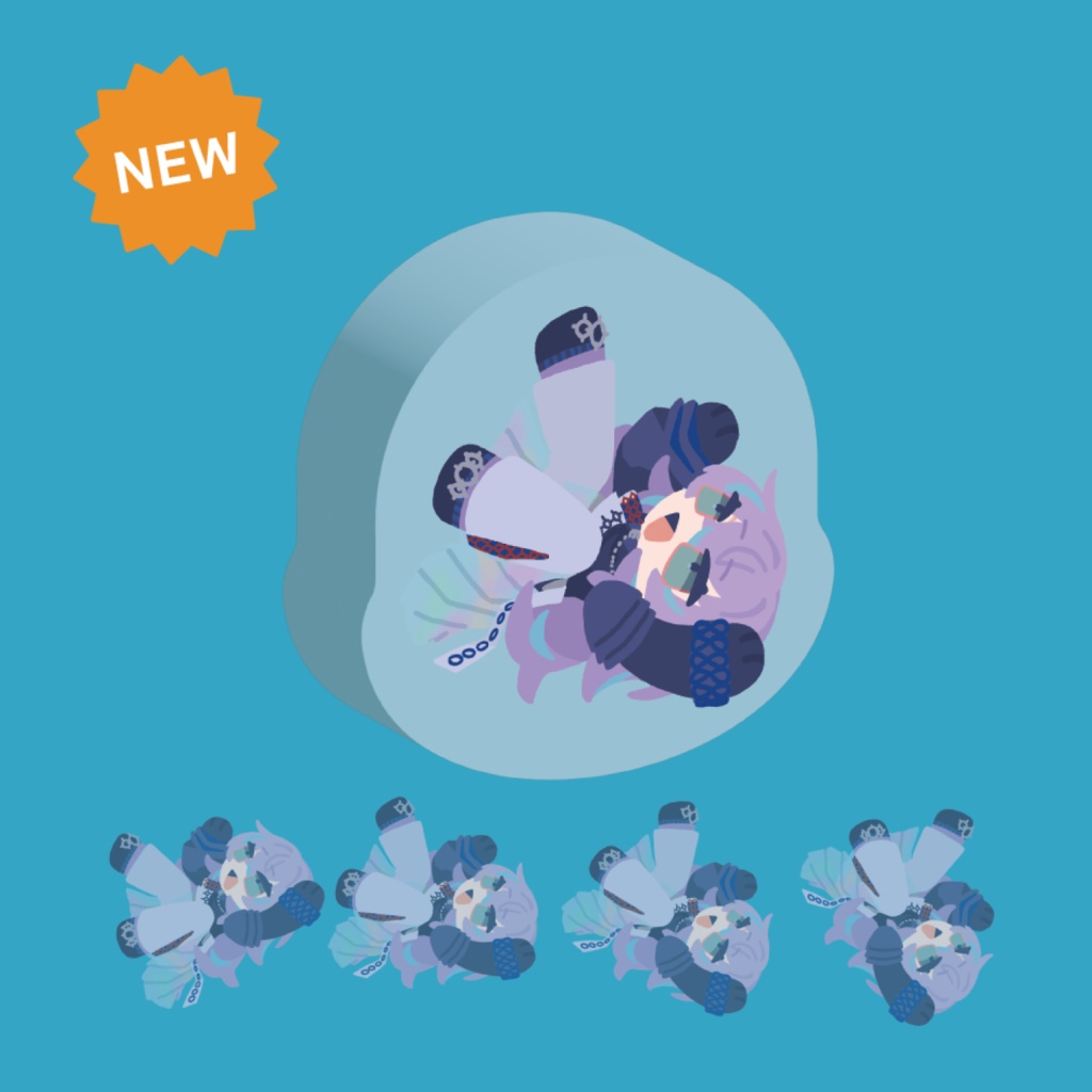 星導 横転アクリルブロック