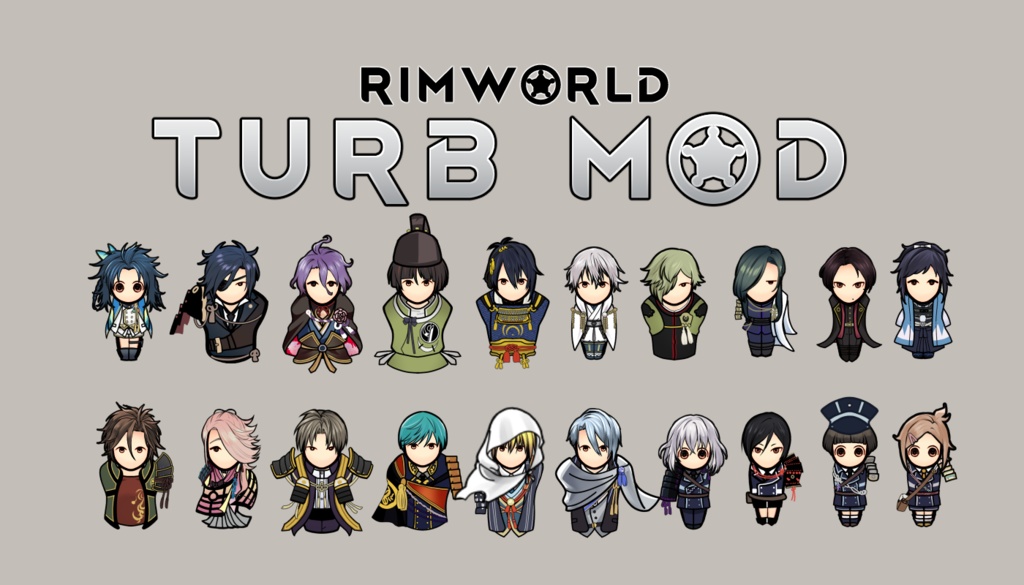 Rimworld1 1 1 2 刀剣乱舞mod 髪型 服 Turb Tourabuset Etos Booth