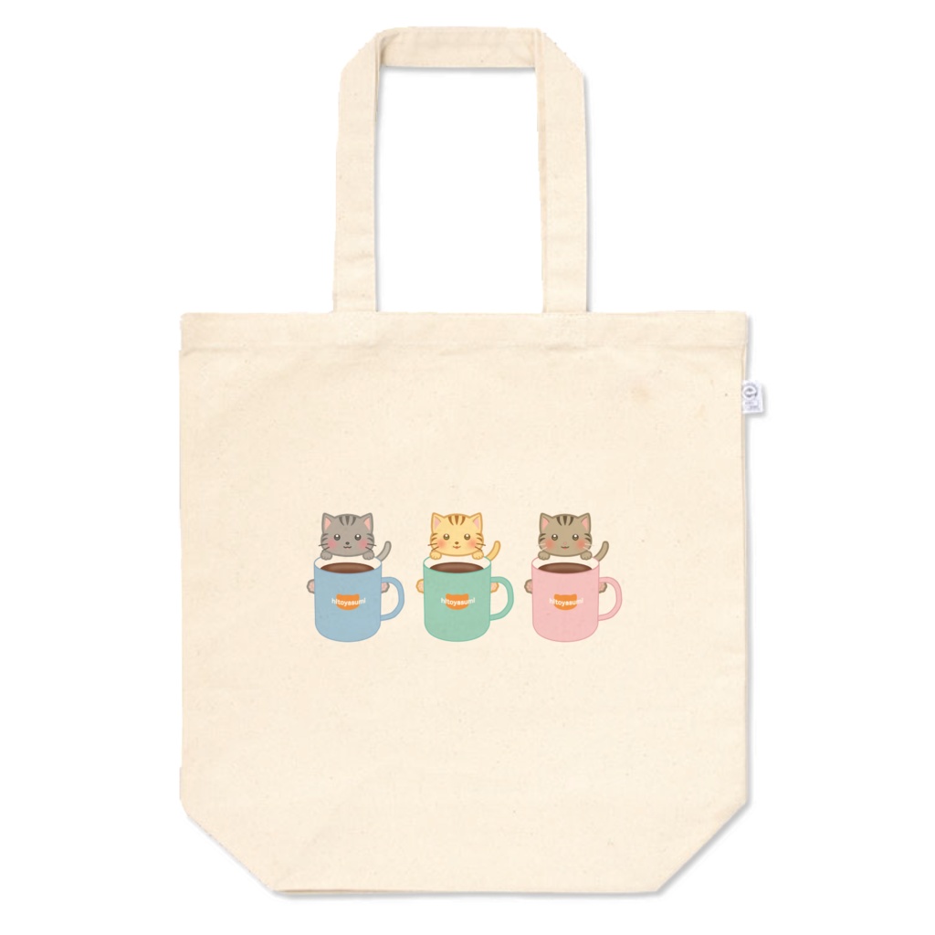 ひとやすみ*にゃんこトートバッグMサイズ