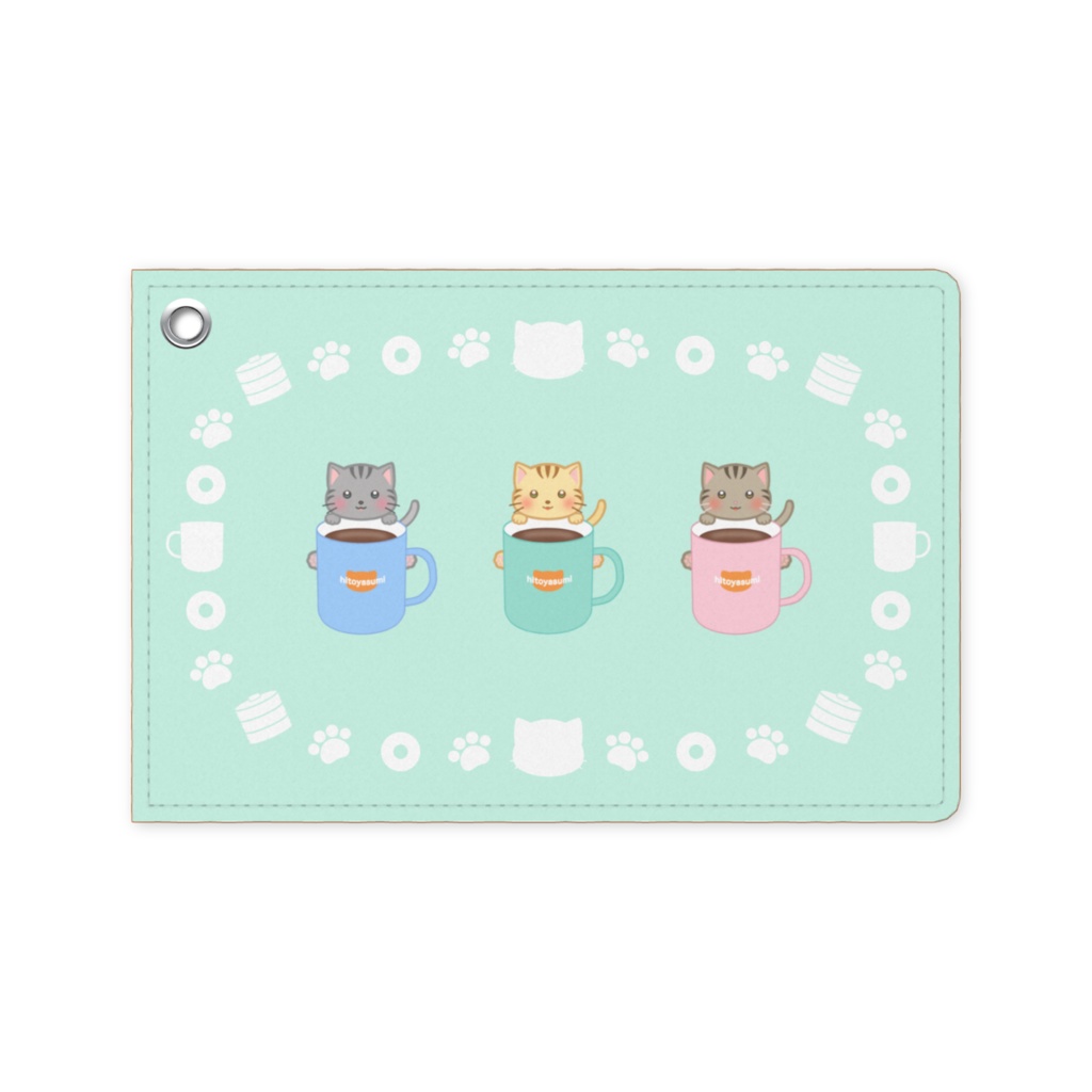 ひとやすみ*にゃんこパスケース